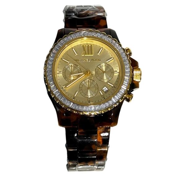 MICHAEL KORS WOMEN´S EVEREST TORTOISE ACETATE Watch - Picture 9 of 11